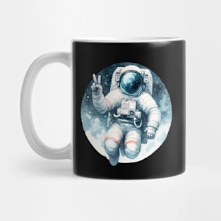 Astronaut Peace Sign Mug